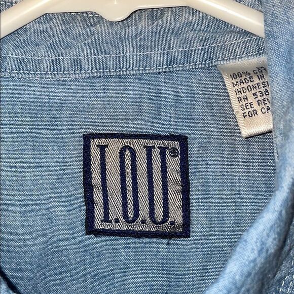 IOU Light Blue Denim Shirt - Picture 5 of 10